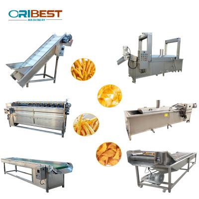 China Full Automatic CE Approved French Fries Mini Potato Chips Machine Potato French Fries Production Line for sale