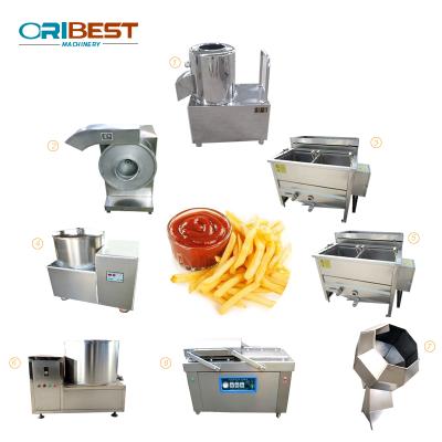 China Easy Operation China Manufacturer French Fries Cutter Machine Best Potato Cutting / Potato Chips Production Line for sale