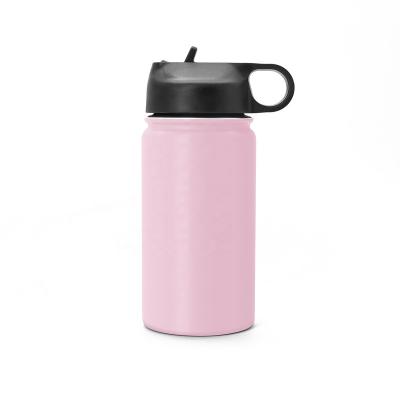 China Sustainable Camping Sports 350ml Insulated Stainless Steel Water Bottle With Straw for sale