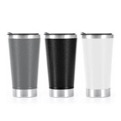 China Sustainable 473ml Stainless Steel Beer Mug Vacuum Insulated Tumbler for sale