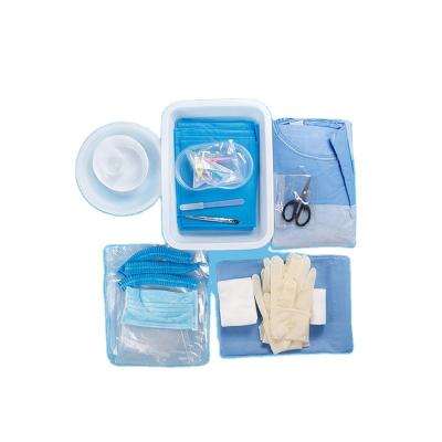 China Convenient Angiography Surgical Disposable Surgical Kit Hospital Angiography Package Surgical Package for sale