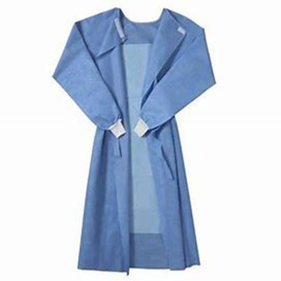 China PP non woven / PE film non woven fabric for making surgical gown disposable medical protective suit waterproof isolation gown professional manufacturer for sale