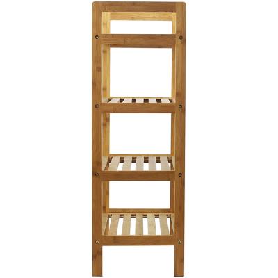 China China Manufacture Modern Storage Bamboo Rack Standing Simple Household Wooden Rack Shoe Storage for sale