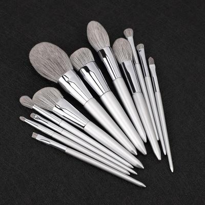 China Angular Blush 2022 Custom Logo Professional Foundation Makeup Brush Set Wooden Single Eye Luxury Wholesale OEM ODM Private Label for sale