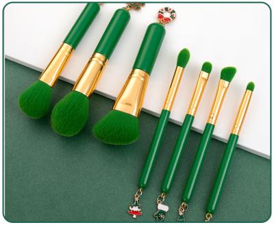 China Angular Blush 2021 Fancy Makeup Brush Set Hot Sale Christmas Makeup Brush Quality Private Label for sale