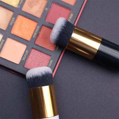 China Hot Sale Flat Brush Make Up Brushes Kit Flat Brush Makeup Tool Kit White Kabuki Brush for sale