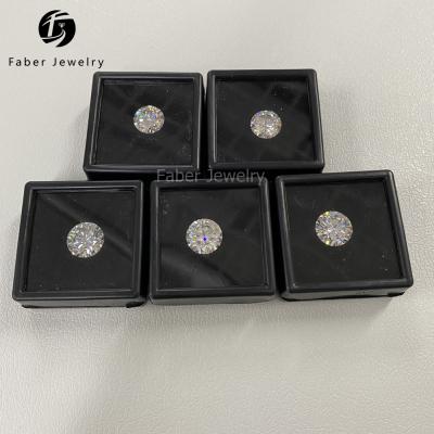 China Fire Wholesale Moissanite Diamond Round Brilliant Cut Big Size 5CT Moissanite D Color or Color Set for sale