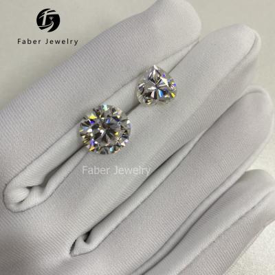 China Hot Sale Fire Moissanite Good Quality Color Set Or Price Per Carat 11mm 5CT Moissanite Loose Diamond for sale