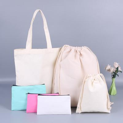 China Eco Friendly Custom Printed Reusable Eco Cotton Canvas Produce Bags Set for sale