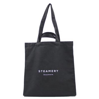 China Custom Printed Nature Recyclable Recycled Tote Shopping Cotton Canvas Bags With Logo for sale