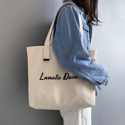 China Unique design custom logo reusable eco-friendly sustainable printed recycled eco cotton shopping bag cotton bag canvas packaging for sale