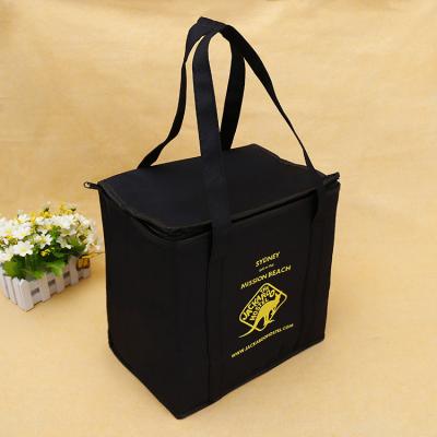 China Waterproof Custom Supermarket Food Shopping Waterproof Delivery Insulated Thermal Cooler Bags for sale