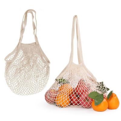 China Biodegradable Eco - Friendly Eco - Friendly Cotton Mesh Healthy Tote Bag For Fruits And Vegetables for sale