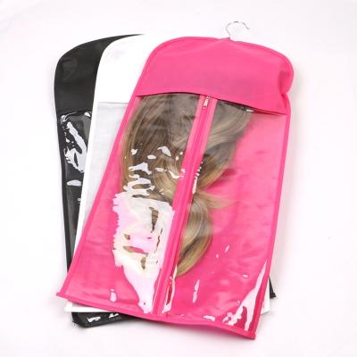 China Folding Hair Extensions And Storage Bag Hair Hanger Extensions Packing Bag for sale