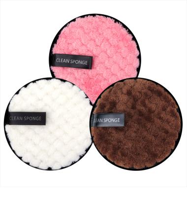 China Soft Reusable Microfiber Makeup Remover Pads With Storage Bag for sale