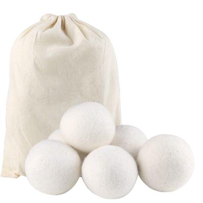 China Eco-fiendly drier ball pure wool with cotton 6 pack XL 100 bag weather white color pack organic material for sale