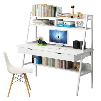 China With Shelf Bedroom Storage Computer Desk Table Desk Single Cheap Desk 2 Drawers Study Living Large Office Furniture for sale