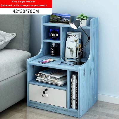 China Blue Modern Design Storage Dresser End Side Table Night Stand Furniture For Living Room And Bedroom Office Cabinet for sale