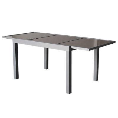 China Professional manufacturer extendable sliding table and chairs with metal table legs for sale