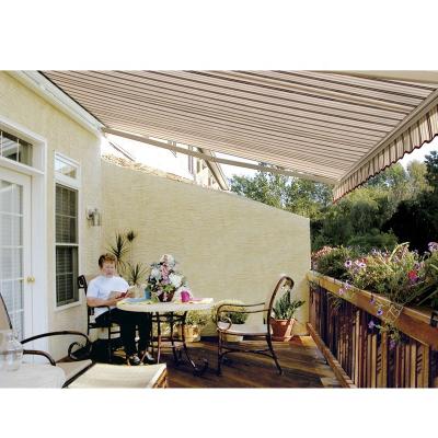 China Outdoor Aluminum Retractable Motorized Half-cassette Patio Balcony Awning for sale