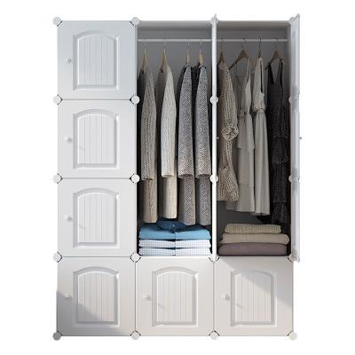 China Minimalist Portable Closet Storage Closet Clothes Storage Organizer Clothes With Rack Shoe Cabinet Hanging Corner Cabinet for sale