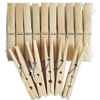 China Eco-friendly Bag Household Multifunctional Bamboo Clothespins for sale