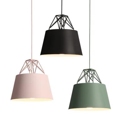 China Modern Minimalist China Supplier Aluminum Hanging Lamp Decorative Colorful Pendant Lighting For Restaurant Home Living Room for sale