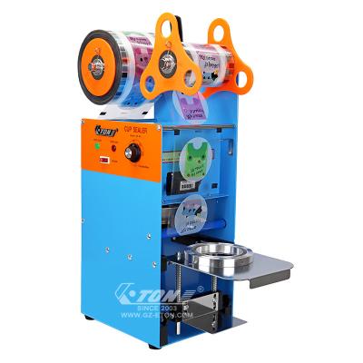 China Plastic Food Milk Tea Cup Bubble Tea Equipment Sealer 95mm Paper Cup Sealing Machine Sealer for sale