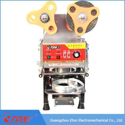 China Food CE Approved Automatic Sliver Color Cup Air Sealing Machine for sale