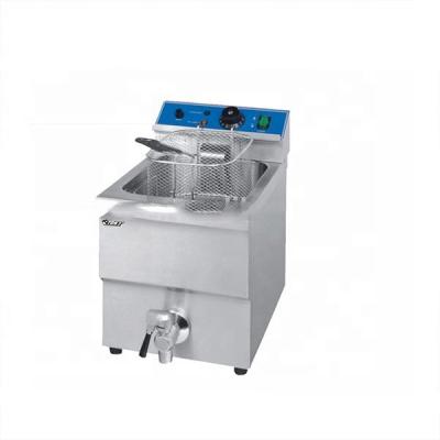 China Food Machinery Safe Mini Deep Fryer Single Basket for sale