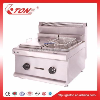 China Safe Double Tanks Turkey Gas Fryer for sale