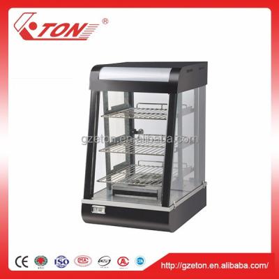 China Automatic Temperature Control Luxurious Black Electric Food Warmer Showcase for sale