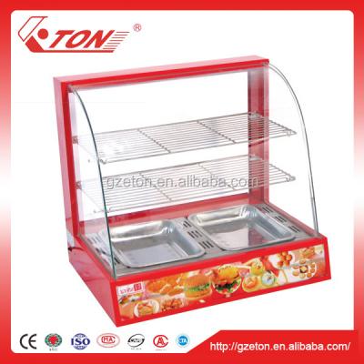 China Keep Warm Glass CE Approval Bakery Equipment Bread Cake Display Cabinet for sale