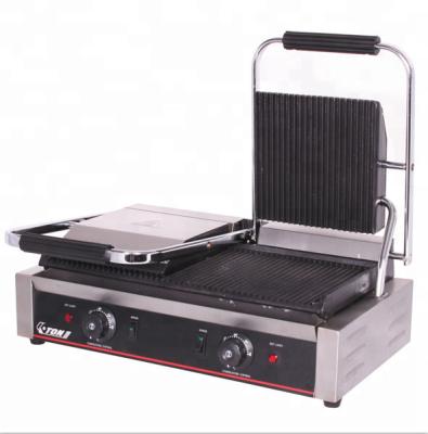 China Non-Stick Double Pan Sandwich Press Panini Outdoor Electric Grill for sale