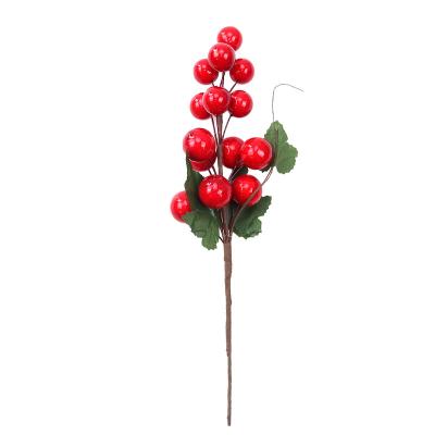 China Christmas Tree Ornaments Arrangement Artificial Berry Branches Christmas Berry Picks Red for Festival Holidays and Christmas Navidad Home Decorations for sale