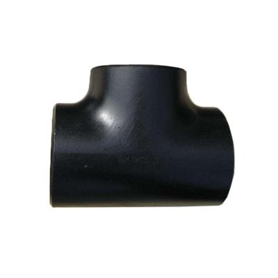 China Equal Butt Weld Tee Seamless Carbon Steel 8 Inch Welded Pipe Fitting 1/2