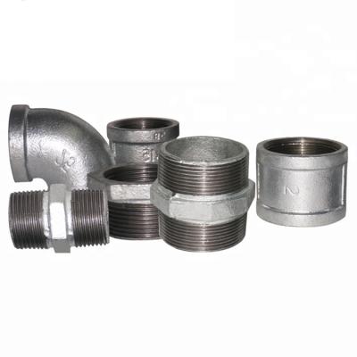 China Pipe Connection Hot Dip Cast Iron Gi Nipple High Temperature Corrosion Resistant Galvanized Malleable Pipe Fitting For Plumbing And Gas Supply for sale