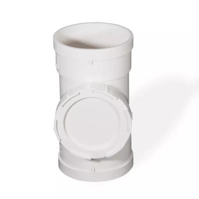 China Joint Lines PVC UPVC Drainage Column Tee Pipe Fittings Equal Diameter Tee Drain Pipe Fittings for sale