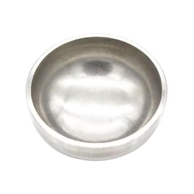 China P-19 Pressure Vessel Welded Stainless Steel Pipe End Fittings Inner Polished Outer Oval Cap for sale