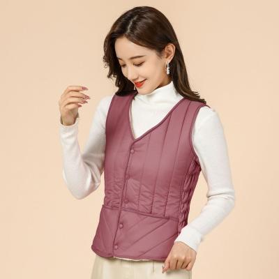 China Waterproof 2022 Women Winter Long Sleeveless Casual Coat Female Fluffy Vest Coats for sale