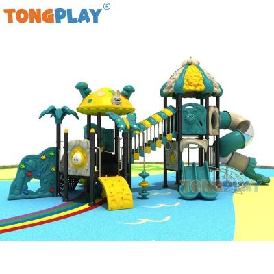 China Anti-slip Tong play outdoor slide kids adults mushroom series large and diverse children outdoor climbing safety amusement slide equipment for sale