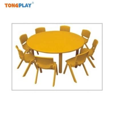 China Eco-friendly Children Furniture Latest Design Round Plastic Table Children furniture sets for sale