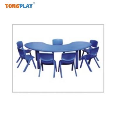 China Eco-friendly Plastic Student Study Children round Desk And Chair Manufacturers School Furniture for sale