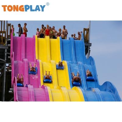 China Eco-friendly Tong play factory rainbow water slide series kids plastic creative amusement slide equipment adult outdoor water park playground for sale