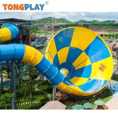 China Eco-friendly adult's kids plastic creative large speaker series Tong play factory amusement slide equipment and outdoor water park playground for sale