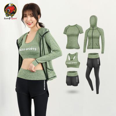 China High Quality Women's Breathable Breathable Custom Tracksuit Soft Top And Legging Set Sexy Fitness Yoga Wear for sale