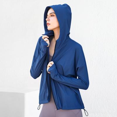 China Wholesale Eco-Friendly Recycled Recycled Breathable Breathable Breathable Cloth Fitness Fabric Yoga Seamless Coat Women's Activewear for sale