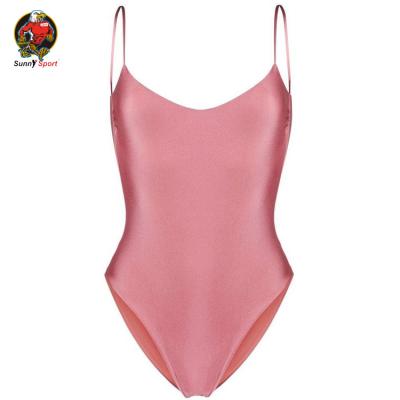 China High Quality Custom Made Luxury Summer One Piece Swimsuit High Waisted Breathable Female Swimming Suits Women for sale