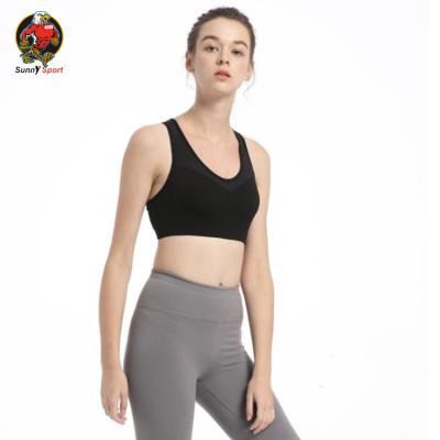 China Activewear Girls Breathable Fitness Sports Bra Breathable Logo Sports Yoga Bra Custom Yoga Bra for sale