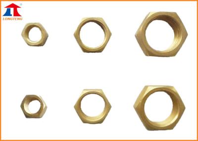 China Customized Yellow Hexagon Jam Nut Cap Pipeline Accessories For Connecting Pipe for sale